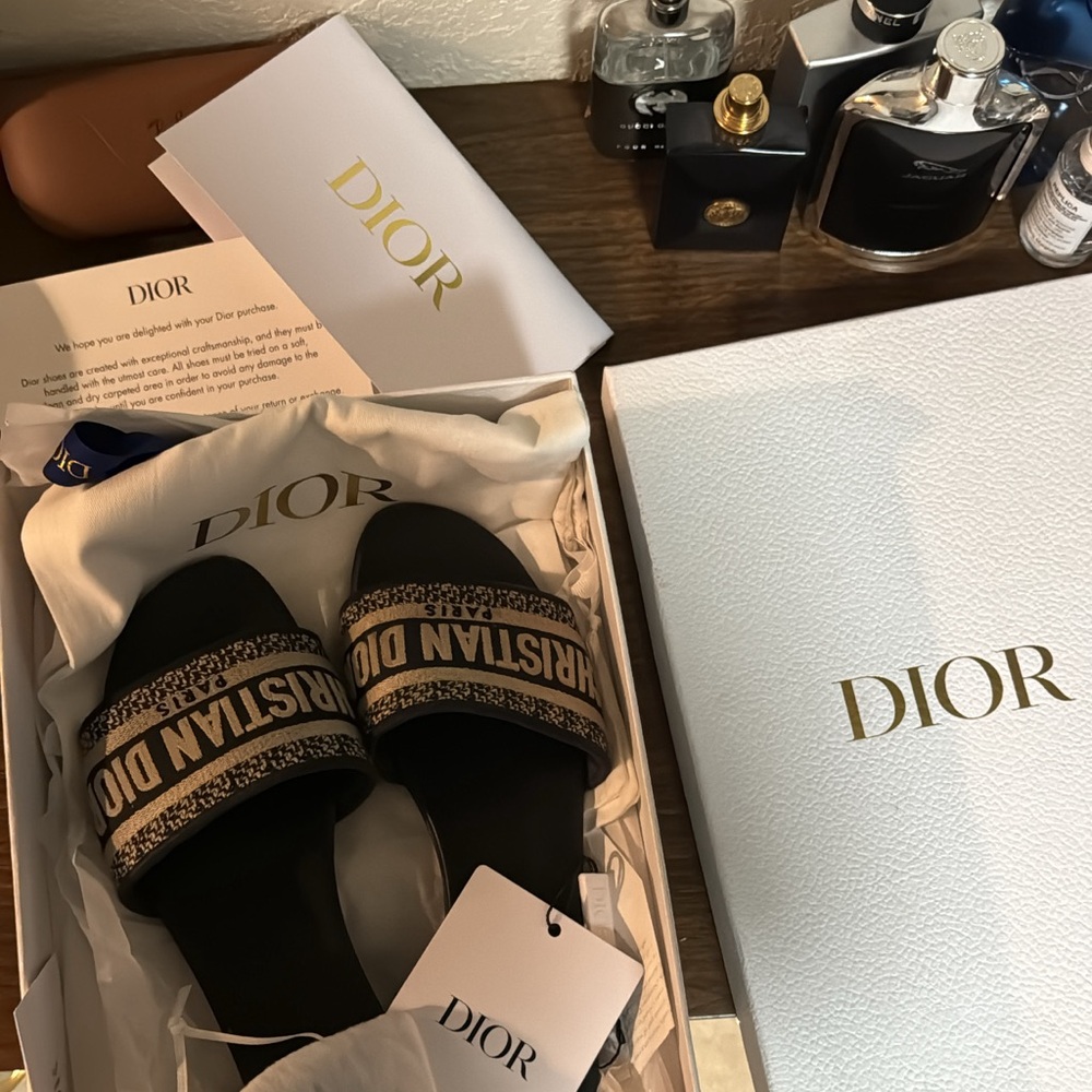 Dior Dway Slide- deep blue - Picture 5 of 5